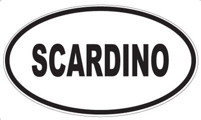 SCARDINO - Oval Magnet