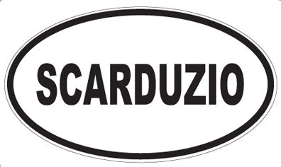SCARDUZIO - Oval Sticker