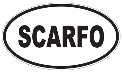 SCARFO - Oval Sticker