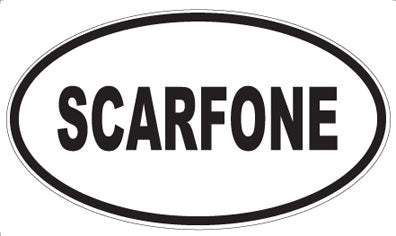 SCARFONE - Oval Sticker