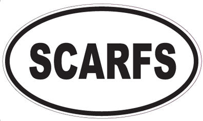 SCARFS - Oval Sticker
