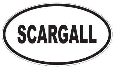 SCARGALL - Oval Magnet