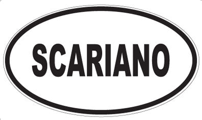 SCARIANO - Oval Magnet