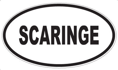 SCARINGE - Oval Sticker