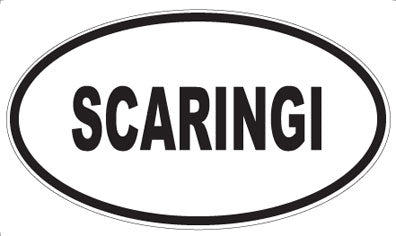 SCARINGI - Oval Sticker