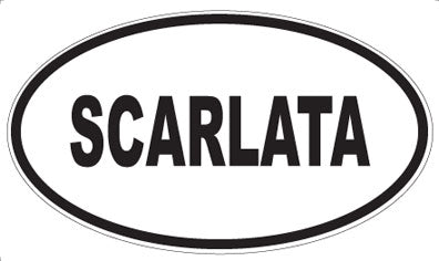 SCARLATA - Oval Magnet
