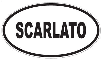 SCARLATO - Oval Sticker