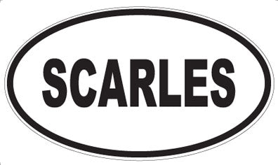 SCARLES - Oval Magnet