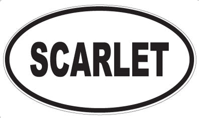 SCARLET - Oval Magnet