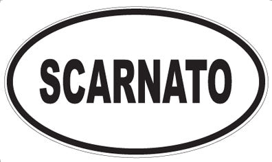 SCARNATO - Oval Sticker