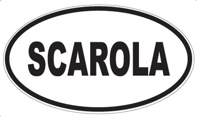 SCAROLA - Oval Sticker