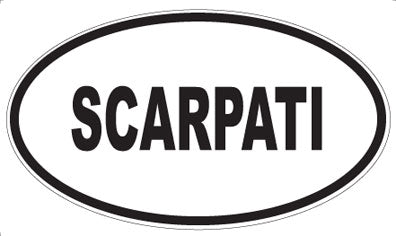 SCARPATI - Oval Sticker