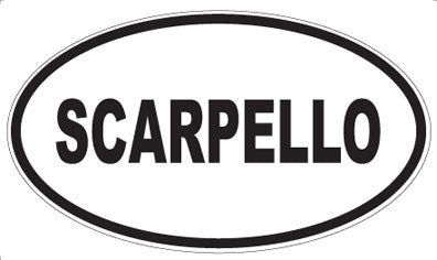 SCARPELLO - Oval Sticker