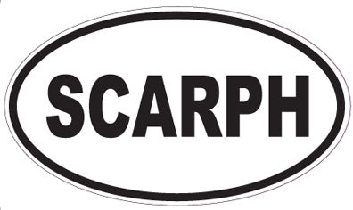 SCARPH - Oval Sticker