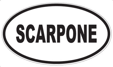 SCARPONE - Oval Sticker