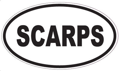 SCARPS - Oval Sticker
