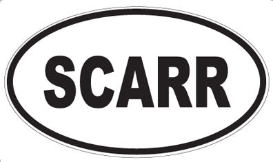 SCARR - Oval Sticker