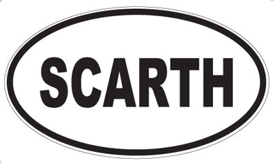 SCARTH - Oval Sticker