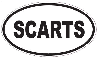 SCARTS - Oval Sticker