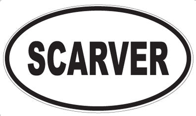 SCARVER - Oval Magnet