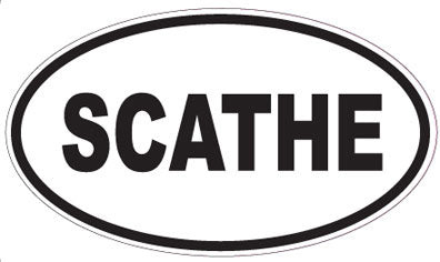 SCATHE - Oval Sticker