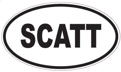 SCATT - Oval Sticker