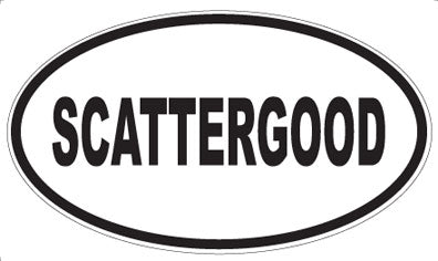 SCATTERGOOD - Oval Magnet