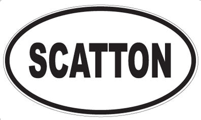 SCATTON - Oval Sticker