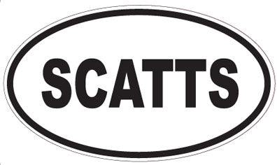 SCATTS - Oval Sticker