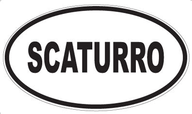 SCATURRO - Oval Sticker