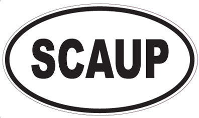 SCAUP - Oval Sticker
