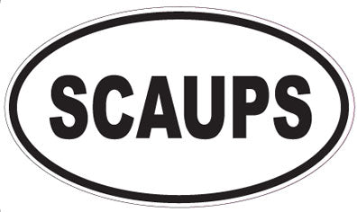 SCAUPS - Oval Sticker