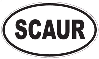 SCAUR - Oval Sticker