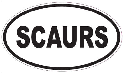 SCAURS - Oval Sticker