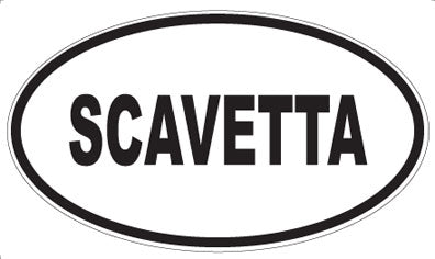 SCAVETTA - Oval Sticker