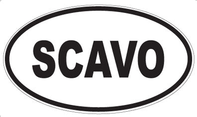 SCAVO - Oval Sticker