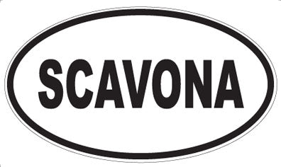 SCAVONA - Oval Sticker