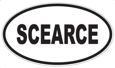 SCEARCE - Oval Sticker