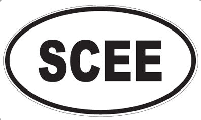 SCEE - Oval Sticker