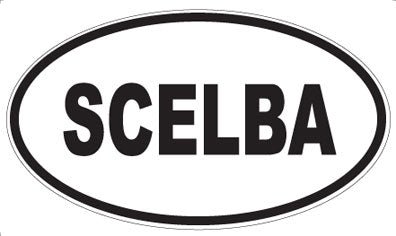SCELBA - Oval Sticker