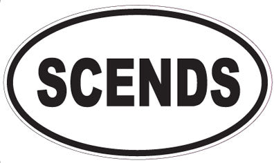 SCENDS - Oval Sticker