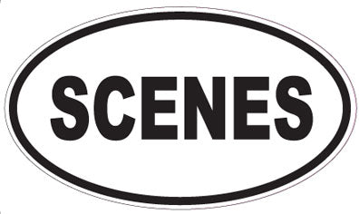 SCENES - Oval Sticker