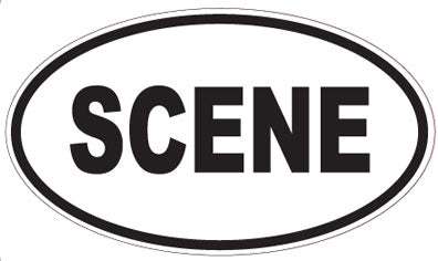 SCENE - Oval Magnet