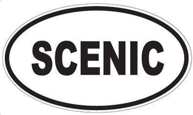 SCENIC - Oval Sticker