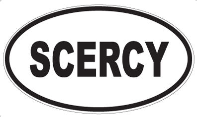 SCERCY - Oval Sticker