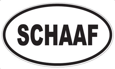 SCHAAF - Oval Magnet