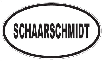 SCHAARSCHMIDT - Oval Magnet