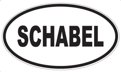 SCHABEL - Oval Sticker