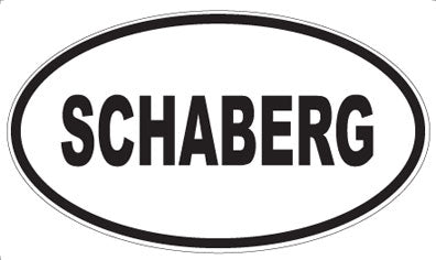 SCHABERG - Oval Sticker
