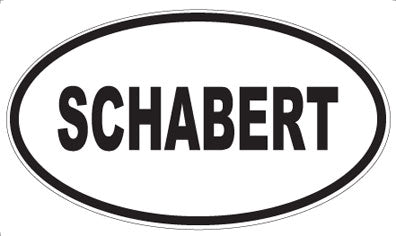 SCHABERT - Oval Sticker